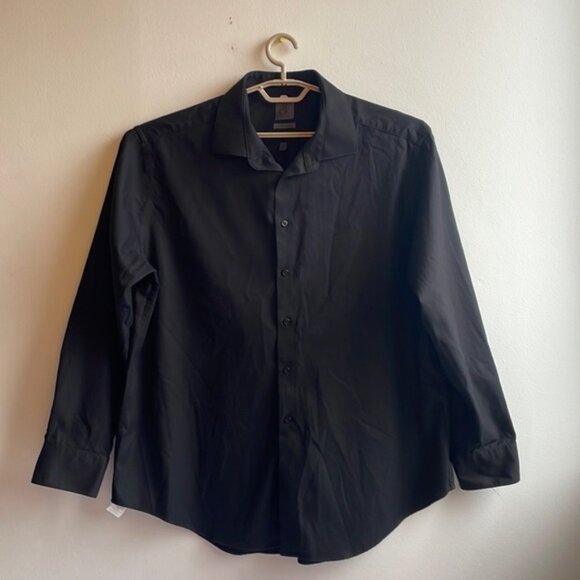 Calvin Klein Non Iron Black Dress Shirt Size 18.5 - Picture 8 of 8